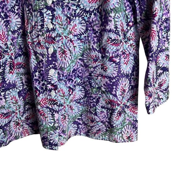 JM Collection 100% cotton patterned button down shirt - Picture 5 of 8